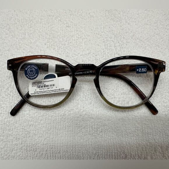 Anthropologie Reading Glasses Peepers 2.50 Blue Light Blocking Dynamite • NEW • - Picture 6 of 14